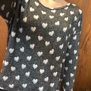 Long sleeve heart shirt